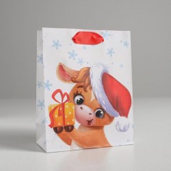 Пакет подарочный 4843245 "Подарочек" S 5,5*12*15 вертик ламинир