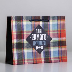 Пакет подарочный 6582771 "FOR REAL MAN" MS 23*18*8см горизонт