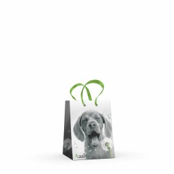 Пакет подарочный Альт 2-132/1 "Щенки.Контрасты" 11,1*13,7*6,2см вертикальный