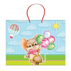 Пакет подарочный Играем вместе CLRBG-NYS1-05-1 "Мышка" 46*61*20см глянцевый лак 276874