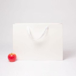 Пакет подарочный Paketoff арт.736 белый 47*34*16см картон VIP