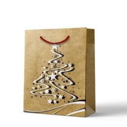 Пакет подарочный Русский Дизайн 38830 "Крафт" пластизоль М 180*227