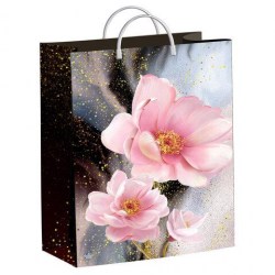 Пакет подарочный ТИКО н00242804 "Сказочные цветы" мягкий пластик 40*30см Самсон 701486 