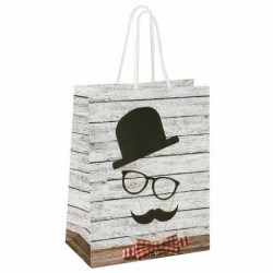 Пакет подарочный Золотая Сказка 606587 "Джентельмен" 17,8*9,8*22,9см 