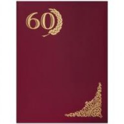 Папка адресная "60 лет" APbv_402 бордо бумвинил OfficeSpase 160232