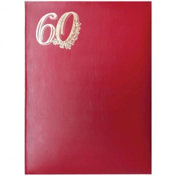 Папка адресная "60 лет" +С-290б С-92мп/60 красный /ЧДП/