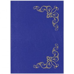 Папка адресная "ВИНЬЕТКА" 220*310мм синий OfficeSpace 277205