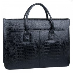 Папка Альянс 8-095к кроко черная 