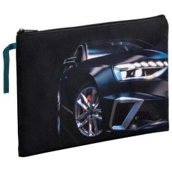 Папка д/тетрадей А4 Brauberg 272171 "Super car" 1 отделение, на молнии, с ручкой