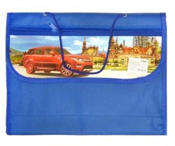 Папка д/труда А4 Нева Маркет CB-282/ВМ-485 для мальчиков, синяя, раскладная на липучках