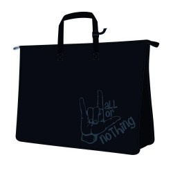 Папка для рисунков и чертежей А3 Феникс 56576 "Все или ничего" 1 отд, пластик, на молнии, с ручками