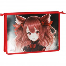 Папка д/тетрадей А4 ArtSpace ПМ-А4-291_58223 "Kawai Girl" 1 отделение, на молнии 365817