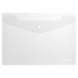 Папка на кнопке А4 Berlingo EFb_A4988 Soft Touch 200мкм прозрачная 369425