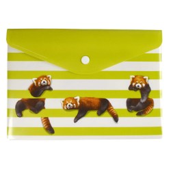 Папка на кнопке А5 Феникс 53193 "Рыжие панды" 180мкм