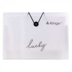 Папка на резинках A4 Alingar AL11379 "Lucky", 13 отделений, белая