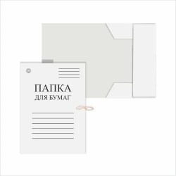 Папка на завязках ДЕЛО 220г/м2 Lamark/DOLCE COSTODO DO0521 картон белый, немелованный