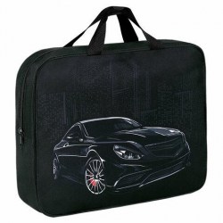 Папка-сумка А4 Brauberg 271486 "City car" 80мм, на молнии с ручками 