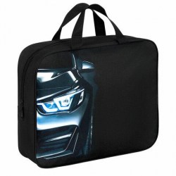 Папка-сумка А4 Brauberg 273315 "Dark car" 80мм, на молнии с ручками 