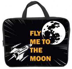 Папка-сумка А4 Centrum 73764 "Fly me to the moon" 75мм, на молнии с ручками 