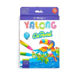 Пастель 18цв. масляная Yalong YL95086-18 "Тукан" шестиганная, к/к