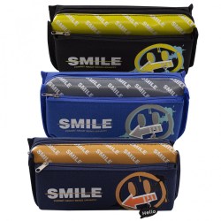Пенал Alingar AL10411 "Smile" ткань молния 90х200мм бок карман