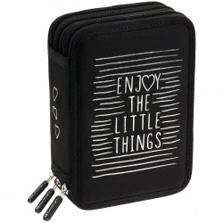 Пенал ArtSpace PK-BP-1215 "Enjoy the little things" 3 отделения 200*140*60мм 389526