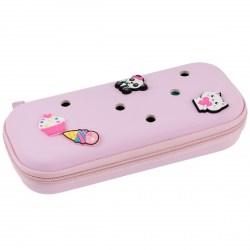Пенал Berlingo EVA0601 "EVA pink" 1 отделение, 235*100*43, значки, каркасный 389610