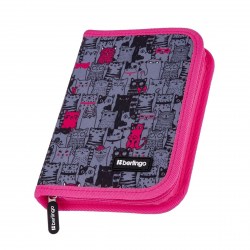 Пенал Berlingo PK-EX-1104 "Happy Cats" 1 отделение, откидная планка 20х14х4см 379581