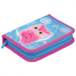Пенал Berlingo PK05960 "Plush Owl" 1 отделение, откидная секция, 200*140*40 313640