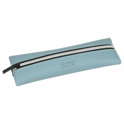 Пенал Brauberg PM09071 "Original blue" голубой, 1 отделение, экокожа, 20х7см 336823