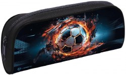 Пенал Lamark PB0035-05 косметичка "Крутой футбол" 1 отделение, на молнии 20*95*4,5мсм