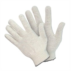 Перчатки х/б PER4N белые вязаные без покрытия 36г 10класс АДМ  