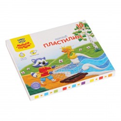 Пластилин 10цв. Мульти-Пульти МП_41709 "Енот в сказке" 120г со стеком 328894