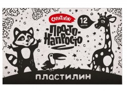 Пластилин 12цв. Creativiki ПЛ1212КР "ПРОСТО-НАПРОСТО" 144гр. 236277