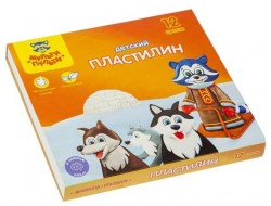 Пластилин 12цв. Мульти-Пульти ДП_10235 "Енот на Аляске" 180г со стеком картон 236489