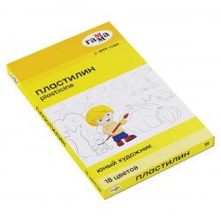 Пластилин 18цв. Гамма 280047 "Юный Художник" 252гр. стек. к/к  298649