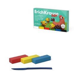 Пластилин  6цв. ErichKrause 61323  Baby 120г. на растительной основе с Алоэ Вера, со стеком