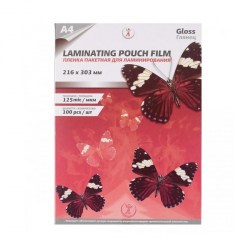 Пленка д/ламинирования А4 216*303мм 125мкм (100шт) WF