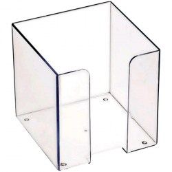 Подставка д/бумажного блока Стамм ПЛ41 90*90*90мм, прозрачная 116485