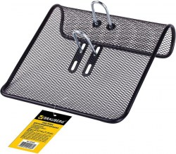 Подставка д/календаря Brauberg 231972 "Germanium" металлическая, 57х200х200мм черная