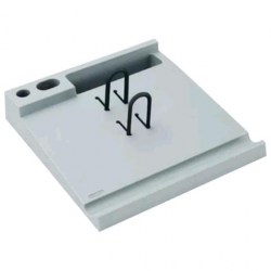 Подставка д/календаря Стамм ПК06 серая с отделением д/мелочей