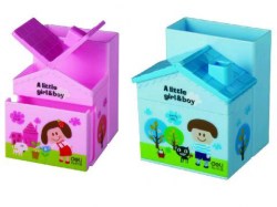 Подставка д/канц.принадлежностей E9138 "Домик" ассорти /Deli/