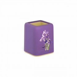 Подставка д/канц.принадлежностей ErichKrause 58023 Forte, Iris, фиолетовая с желтой вставкой