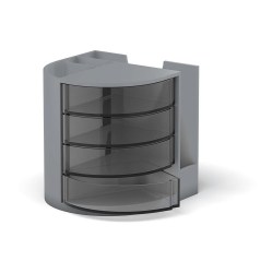 Подставка д/канц.принадлежностей ErichKrause 61584 "Venezia" серая 