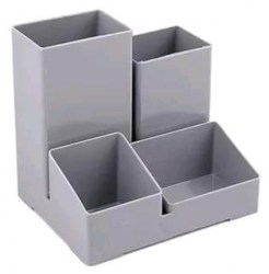 Подставка д/канц.принадлежностей Стамм ОР20 "ЮНИОР" серая 323990 