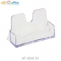 Подставка д/визитных карточек Стамм ВТ01 прозрачная 40*100мм, 215804