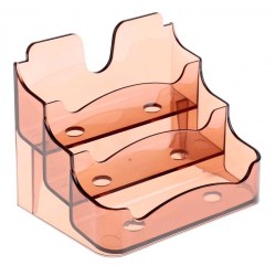 Подставка д/визитных карточек Стамм ВТ16  BusinessMax ассорти 3отдел 