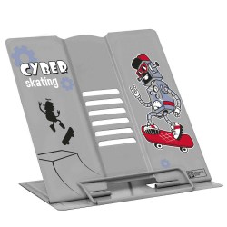 Подставка для книг Феникс 59880 "Робот на скейте" металл