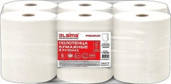 Полотенца бумажные д/дер Лайма 112505 Н-1 мини-рул 2сл. (Система H1) 150м белые