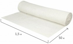 Полотно ХПП холстопрошивное 150см*50м Плотное светлое 190гр, шаг 2,5мм, Лайма Р303016/С600841